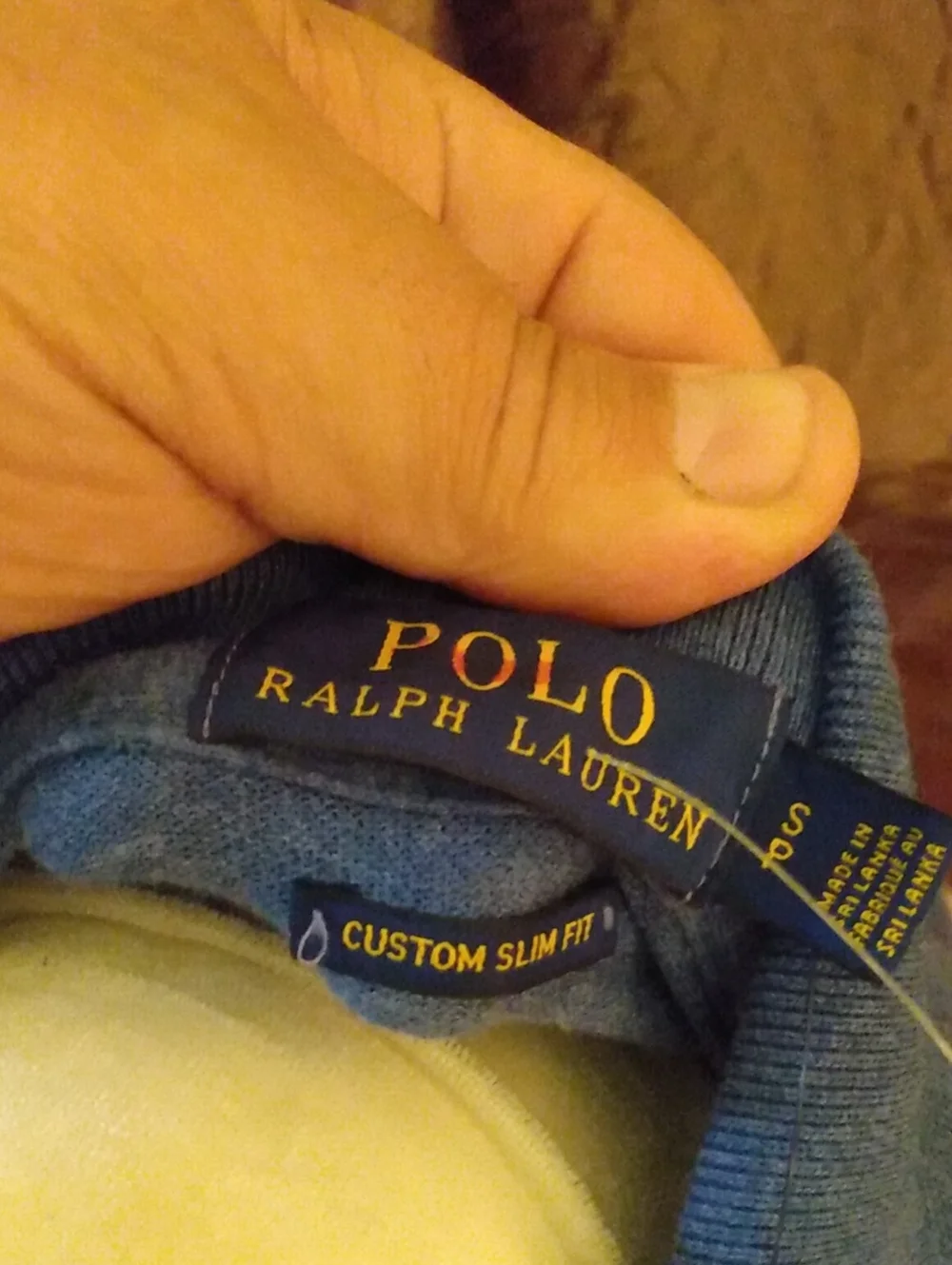 Ralph Lauren Blue Short-Sleeve Polo with White Pony